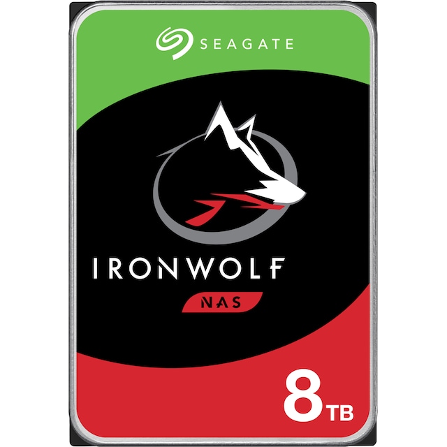 Seagate IronWolf 3,5" intern harddisk til NAS (8 TB)