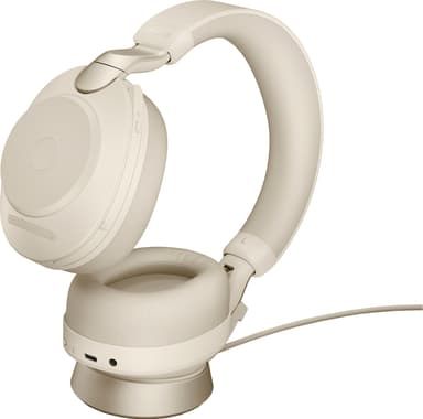 Jabra Evolve2 85 L380a MS Stereo headset med ladestativ (beige)