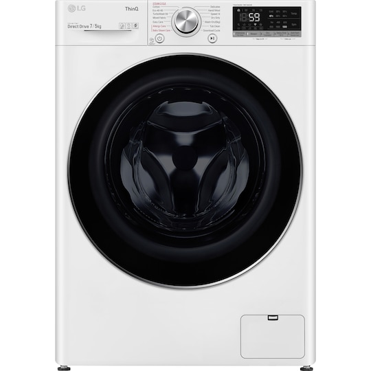 LG liten vaskemaskin/tørketrommel F2DV707S2WS