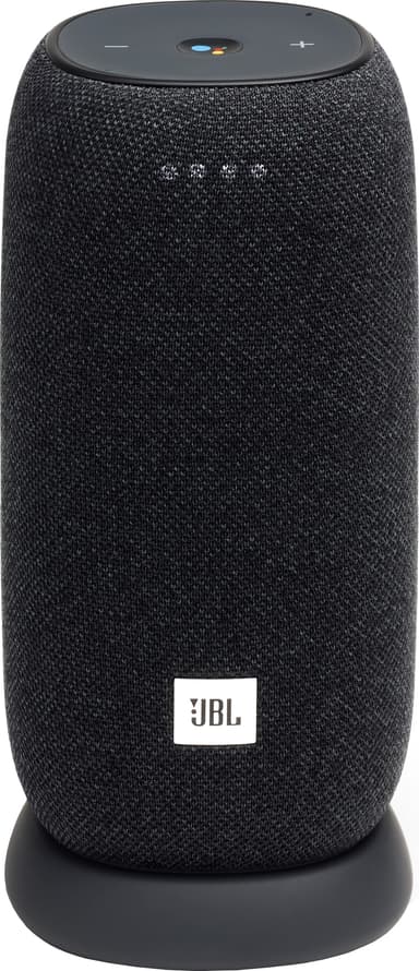 JBL Link Portable Wi-Fi høyttaler med ladestasjon (sort)