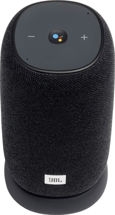 JBL Link Portable Wi-Fi høyttaler med ladestasjon (sort)