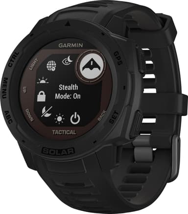 Garmin Instinct Solar Tactical Edition Svart - Sportsklokke