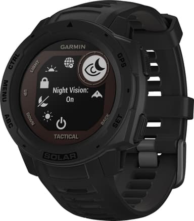Garmin Instinct Solar Tactical Edition Svart - Sportsklokke