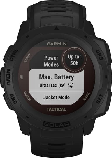 Garmin Instinct Solar Tactical Edition Svart - Sportsklokke
