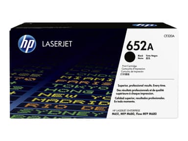 HP 652A - svart - original - LaserJet - tonerpatron (CF320A)