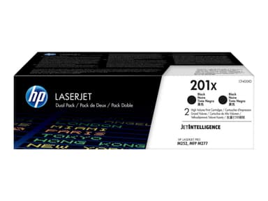 HP 201X - 2-pack - Høy ytelse - svart - original - LaserJet - tonerpatron (CF400XD)