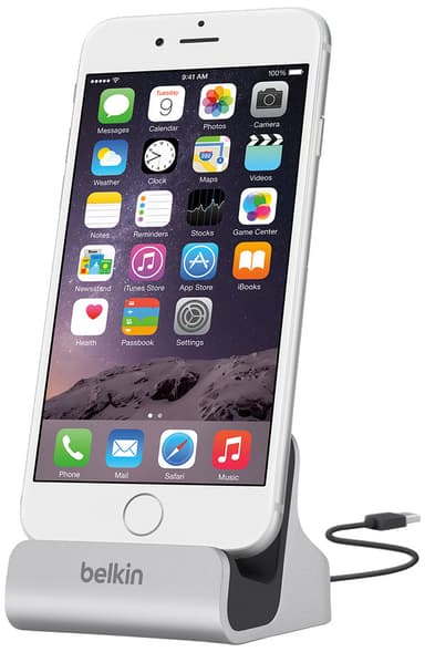 Belkin charge + sync dokkingstasjon (Apple)