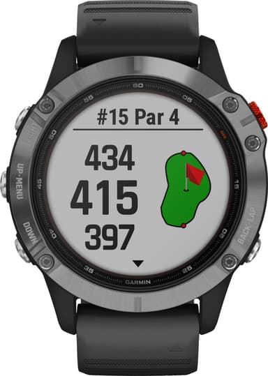 Garmin Fenix 6 Solar multisportsklokke (sølv)