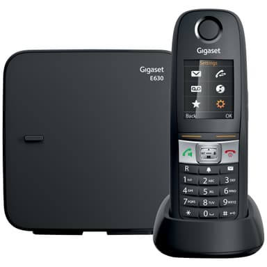 Gigaset Dect E630 trådløs hjemmetelefon (sort)