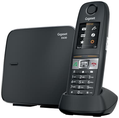 Gigaset Dect E630 trådløs hjemmetelefon (sort)