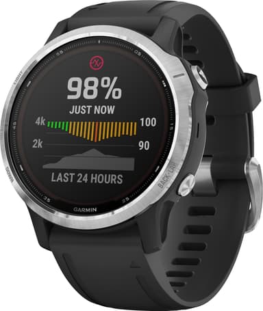 Garmin Fenix 6s Solar multisportsklokke (sølv)