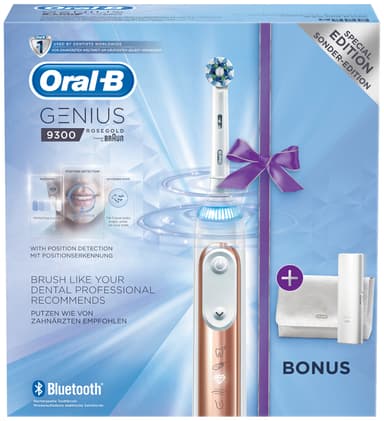 Oral-B Genius 9300 elektrisk tannbørste (rosegull)
