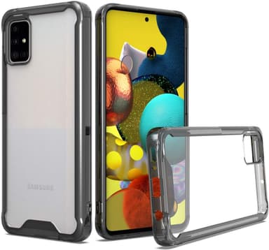 Samsung Galaxy A51 skall TPU svart / gjennomsiktig