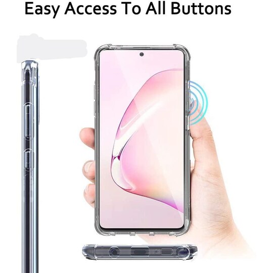 Gjennomsiktig mobilt skall til Samsung Galaxy A81 / M60S / NOTE10 LITE