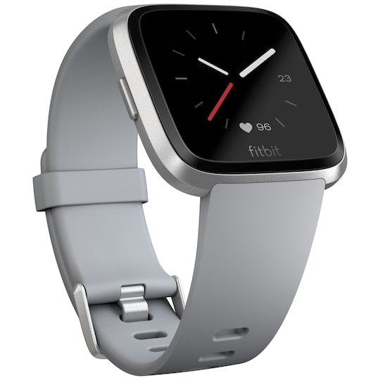 Fitbit Versa smartklokke (grå/sølv aluminium)