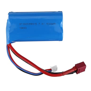 WLToys 7.4V 1500mAh Li-ion for 12427/12428 Deans