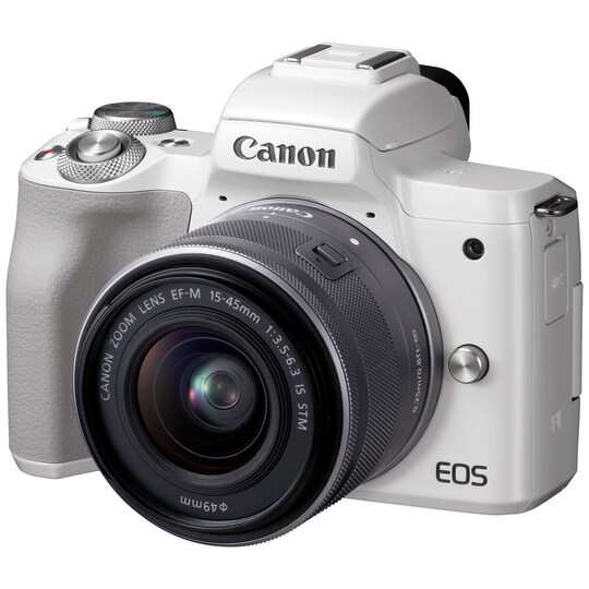 Canon EOS M50 kompaktkamera +15-45 IS STM obj. (hvit)