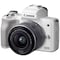 Canon EOS M50 kompaktkamera +15-45 IS STM obj. (hvit)