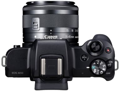 Canon EOS M50 kompakt systemkamera +15-45 IS STM obj. (sort)