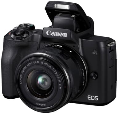 Canon EOS M50 kompakt systemkamera +15-45 IS STM obj. (sort)