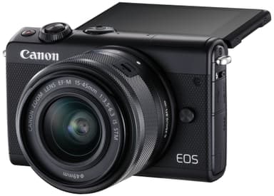 Canon EOS M100 kompakt systemkamera + 15-45 IS STM obj. (sort)
