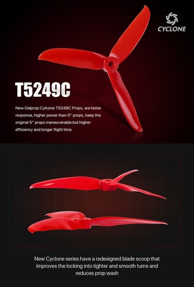 Dalprop Tri-Blade T5249C Cyclone Orange