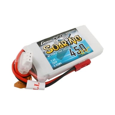 2s 450mAh - 30C - Gens Ace Soaring JST