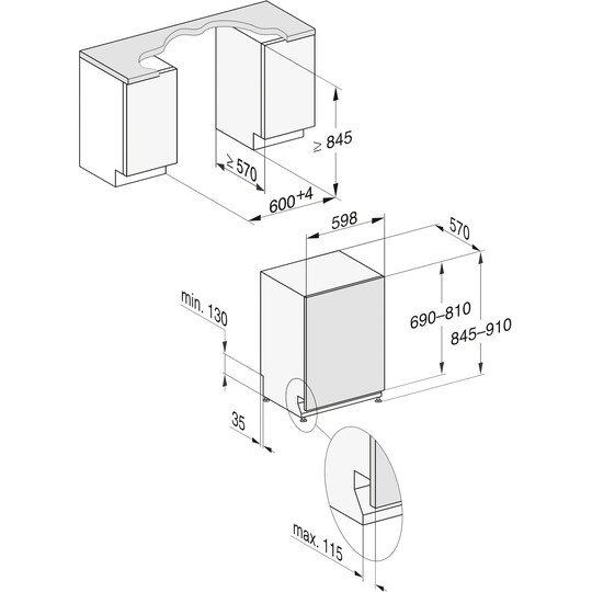 Miele oppvaskmaskin G5288SCVIXXL helintegrert