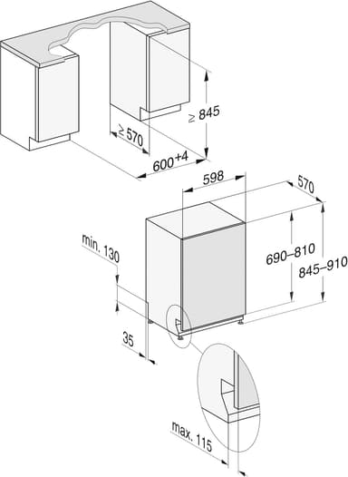 Miele oppvaskmaskin G5288SCVIXXL helintegrert