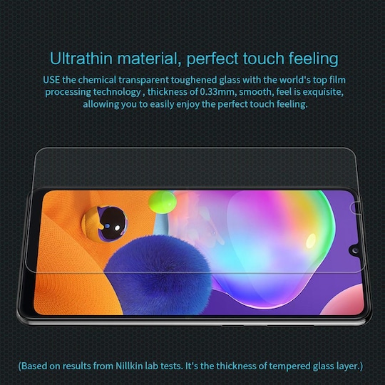 Skjermbeskytter Samsung Galaxy A31 Transparent 2-pack