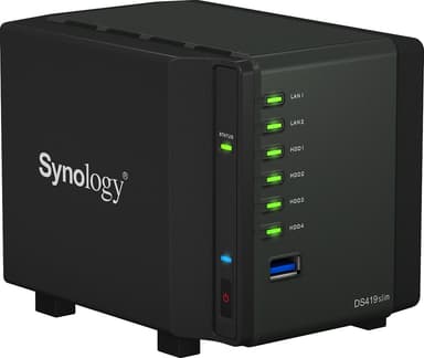 Synology DiskStation DS419slim 4-brønns NAS