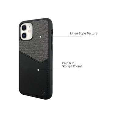 iPhone 11 Telefon Veske med kortlomme - Black