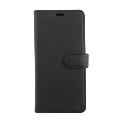 Miljøvennlig ekte lær iPhone 11 2 in 1 lommebok deksel - Black/Red