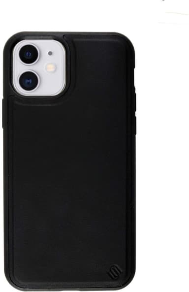 Miljøvennlig ekte lær iPhone 11 deksel - Black