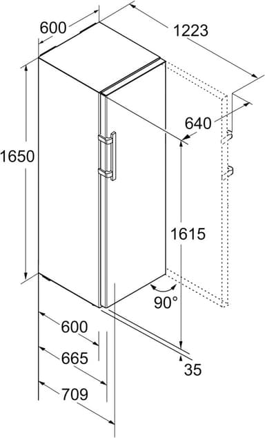 Liebherr BluPerformance Comfort kjøleskap K 3730-21 001