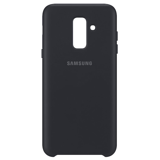 Samsung Galaxy A6 Plus Dual Layer deksel (sort)