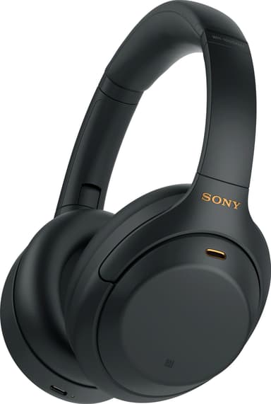 Sony trådløse around ear hodetelefoner WH 1000XM4 (sort Les om hodetelefonene som er best i test Elkjøp