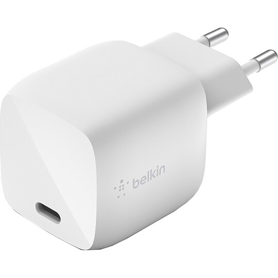 Belkin BOOST CHARGE USB-C GaN vegglader 30W (hvit)