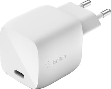 Belkin BOOST↑CHARGE USB C GaN vegglader 30W (hvit Belkin BOOST↑CHARGE USB C lader (hvit) Vegglader Elkjøp