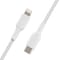 Belkin BOOST↑CHARGE USB-C til Lightning flettet kabel 2 m (hvit)
