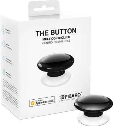 Fibaro Button smart knapp FGBHPB-101-2 (sort)
