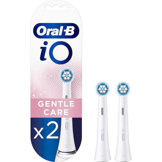 Oral-B iO Gentle Care tannbørste refill IOGENTLECARE2WH (hvit)