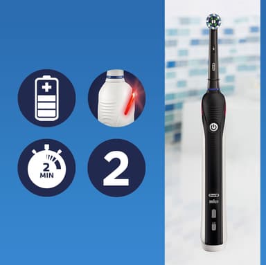 Oral-B Pro 2 2500 elektrisk tannbørste gavesett 319412 (sort)