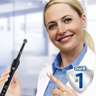 Oral-B Pro 2 2500 elektrisk tannbørste gavesett 319412 (sort)
