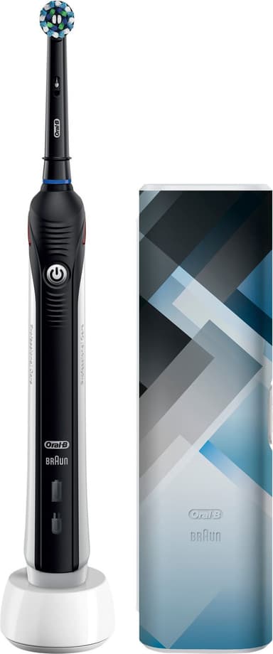 Oral-B Pro 2 2500 elektrisk tannbørste gavesett 319412 (sort)
