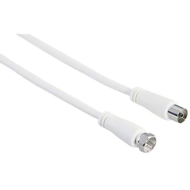 Hama antennekabel F-IEC hunn (hvit)