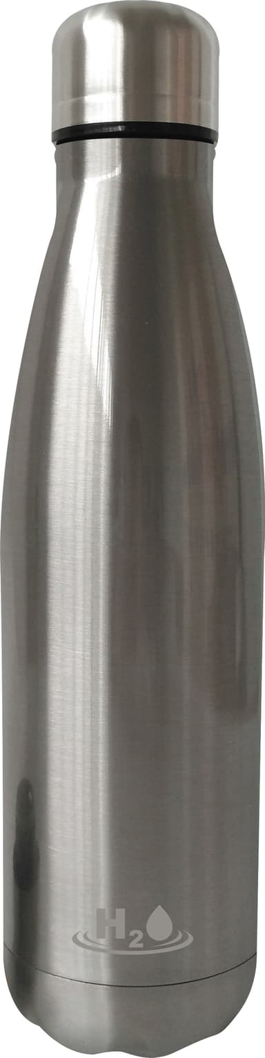 Puro H2O Double Wall 500 ml flaske (stålfarget)