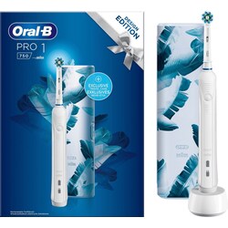 Oral-B Pro 1 750 elektrisk tannbørste gavesett 319399 (hvit)