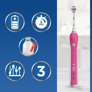 Oral-B Smart 4 4500 elektrisk tannbørste gavesett SMART4500 (rosa)