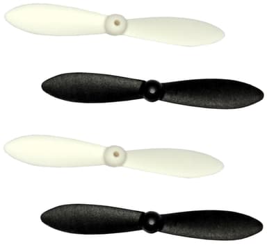 4 propeller for Habrok Nano drone (sort/hvit)